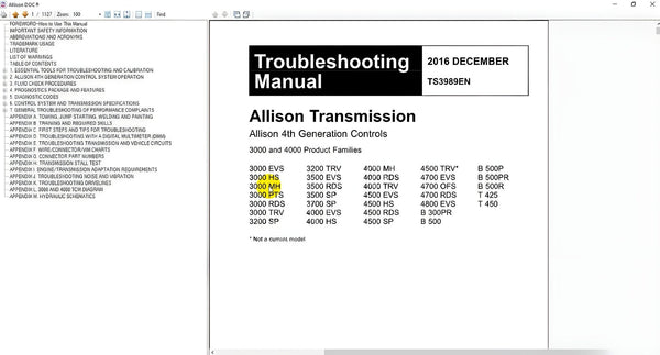 Allison Reflash - Transmission Programming Files