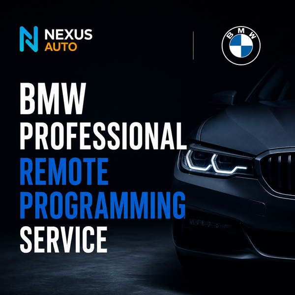 BMW professional remote programming service for coding, software updates, and module configuration