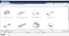 Isuzu EQ-Hit component search interface with factory catalog navigation and parts lookup functions