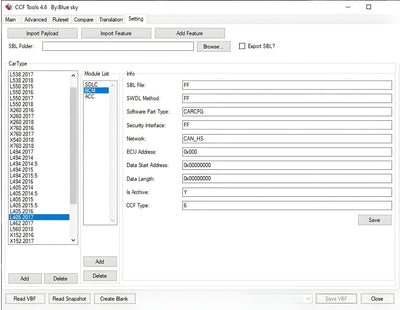 JLR CCF Editor v4.6 - Unlock Hidden Features and Vehicle Personalization
