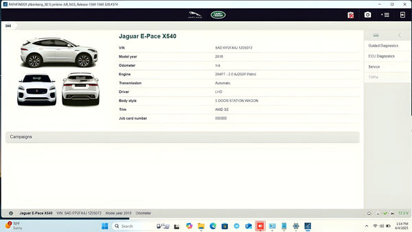 LR Pathfinder - Official OEM Diagnostic Software for 2017-2023 DoIP Vehicles