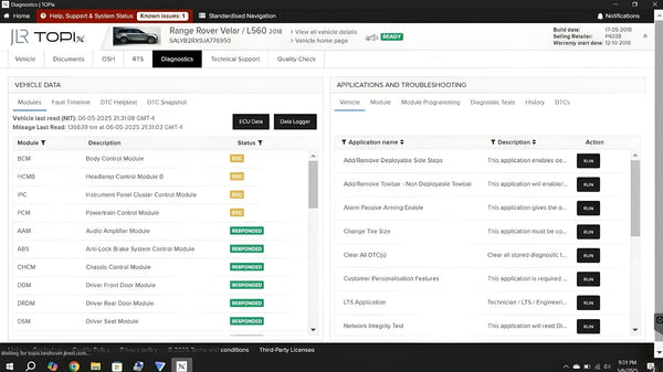 JLR TOPIx Cloud - Official Online Dealer Programming & Diagnostic Account