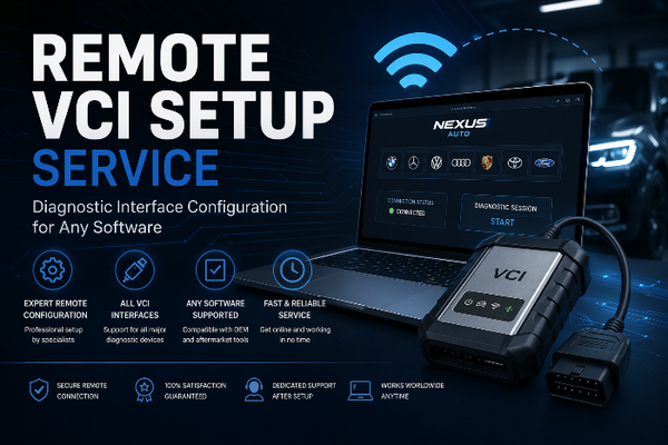 Remote Professional J2534 Pass-Thru Diagnostic Interface Setup and Driver Configuration