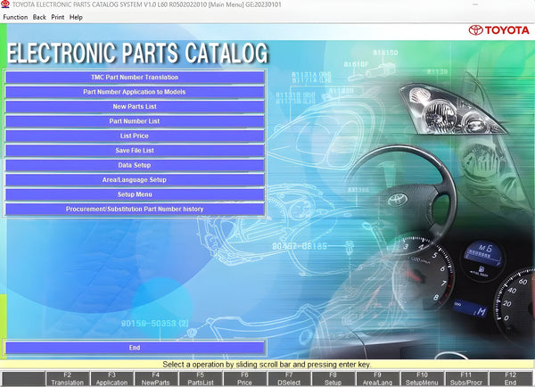 Toyota & Lexus EPC All Regions - Official Electronic Parts Catalog