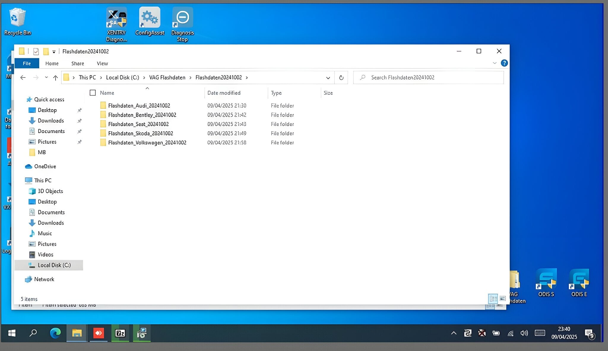 VAG Flashdaten ODIS Flash Files Database | Nexus Auto